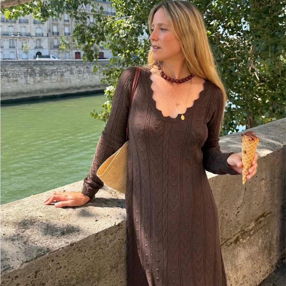 NWTS SPELL LOU LOU KNIT GOWN (L)
